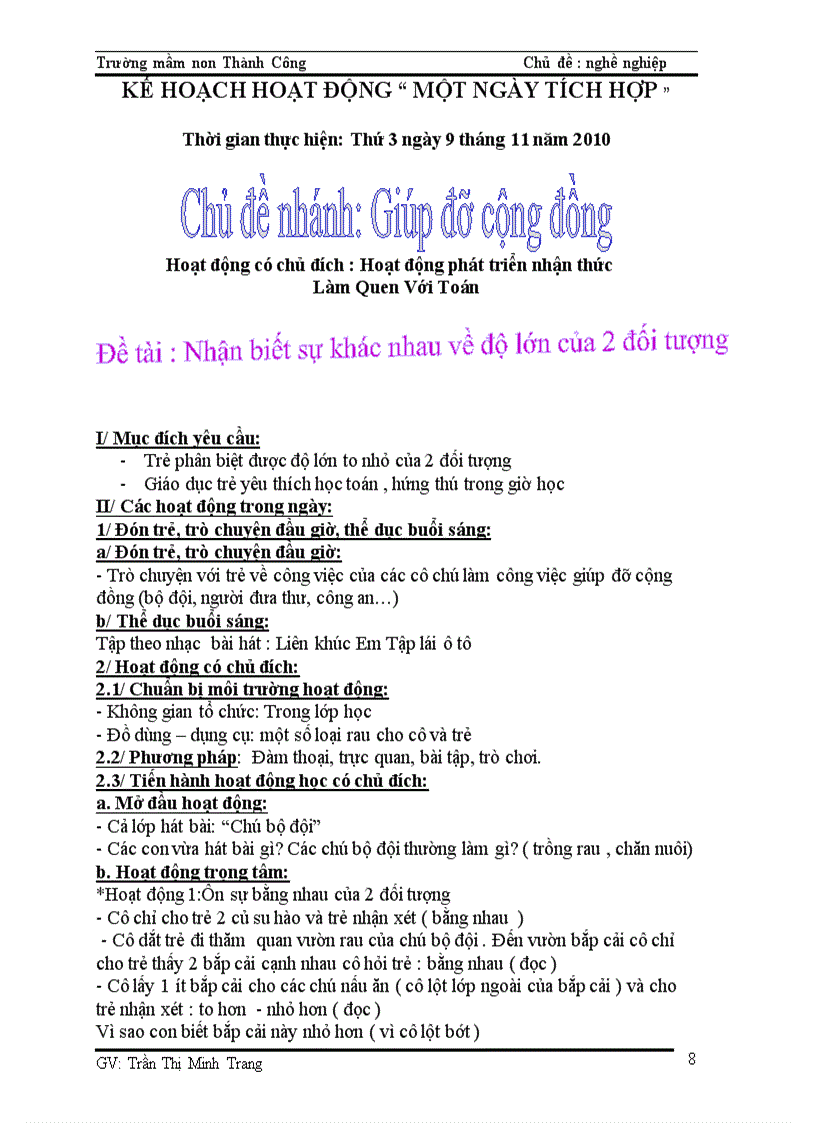 image for page Giáo án khối chồi các chủ đề