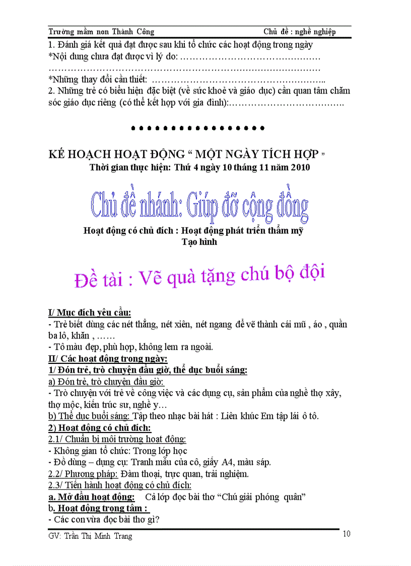 image for page Giáo án khối chồi các chủ đề
