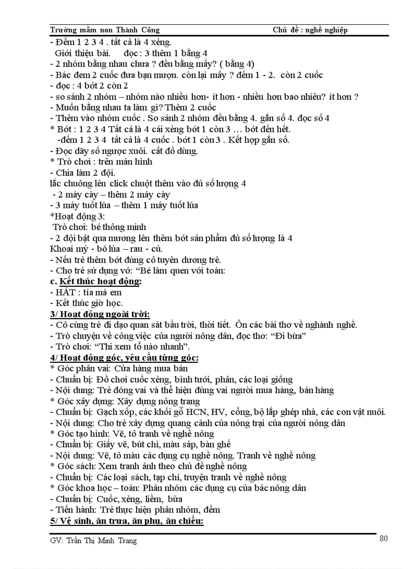 image for page Giáo án khối chồi các chủ đề