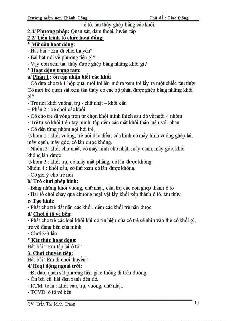 image for page Giao án khối chồi