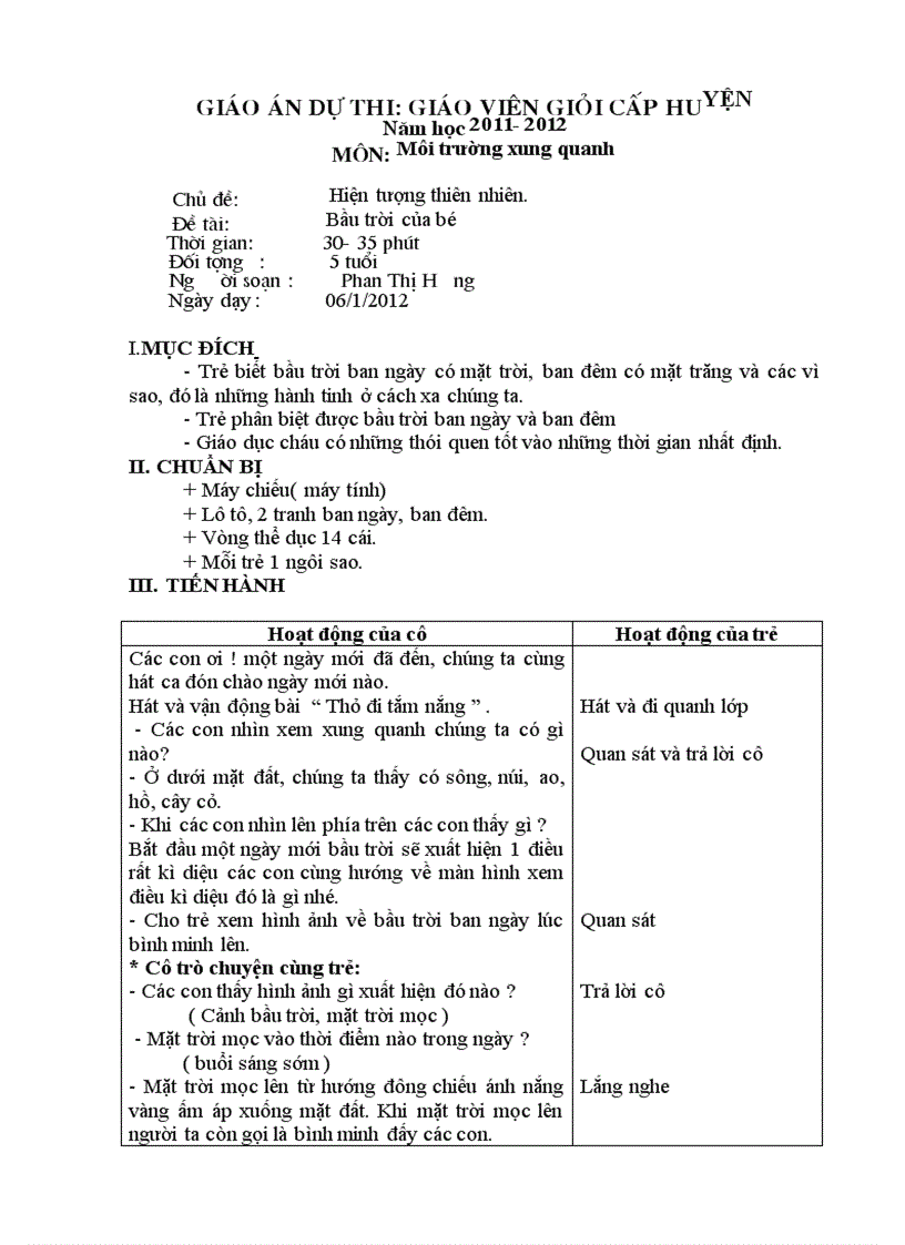 image for page Giáo an KPKH Chủ đề HTTN