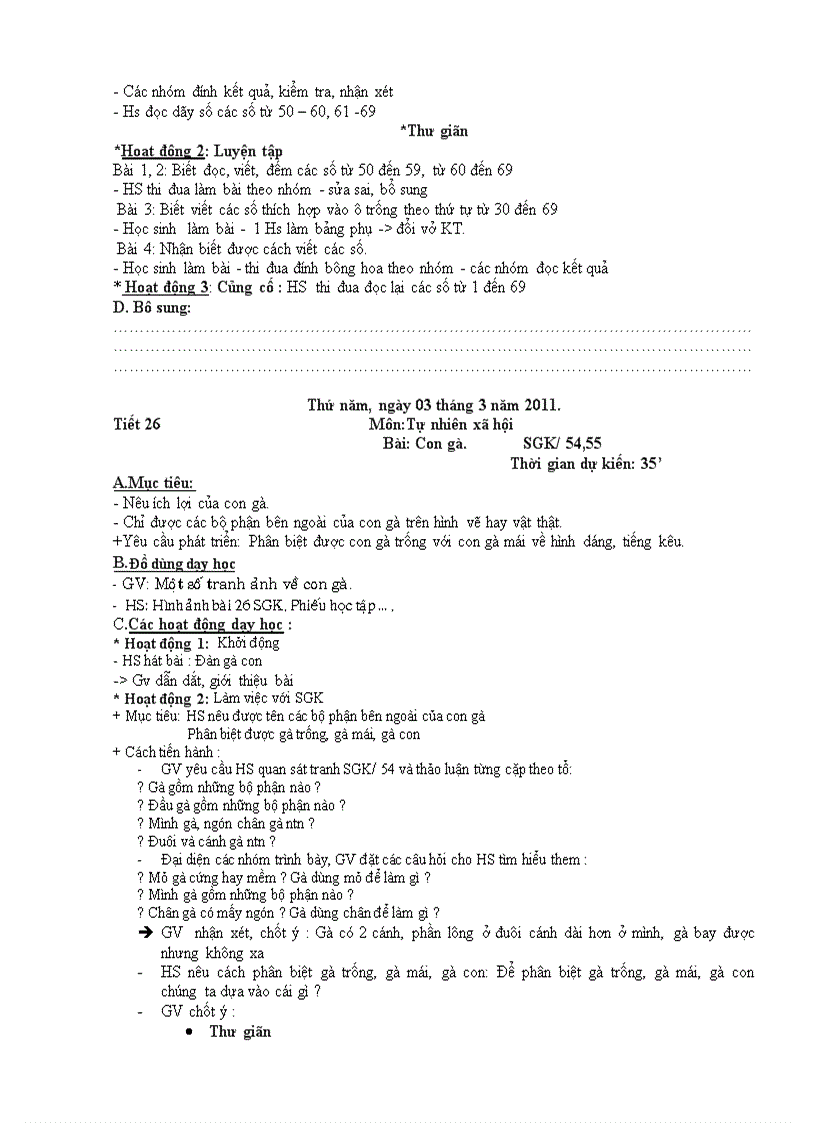 image for page Giáo án lớp 1 Tuần 26