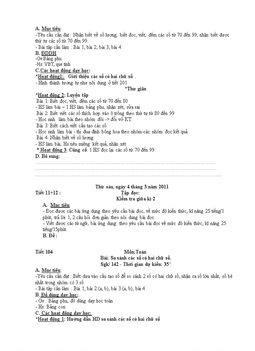 image for page Giáo án lớp 1 Tuần 26