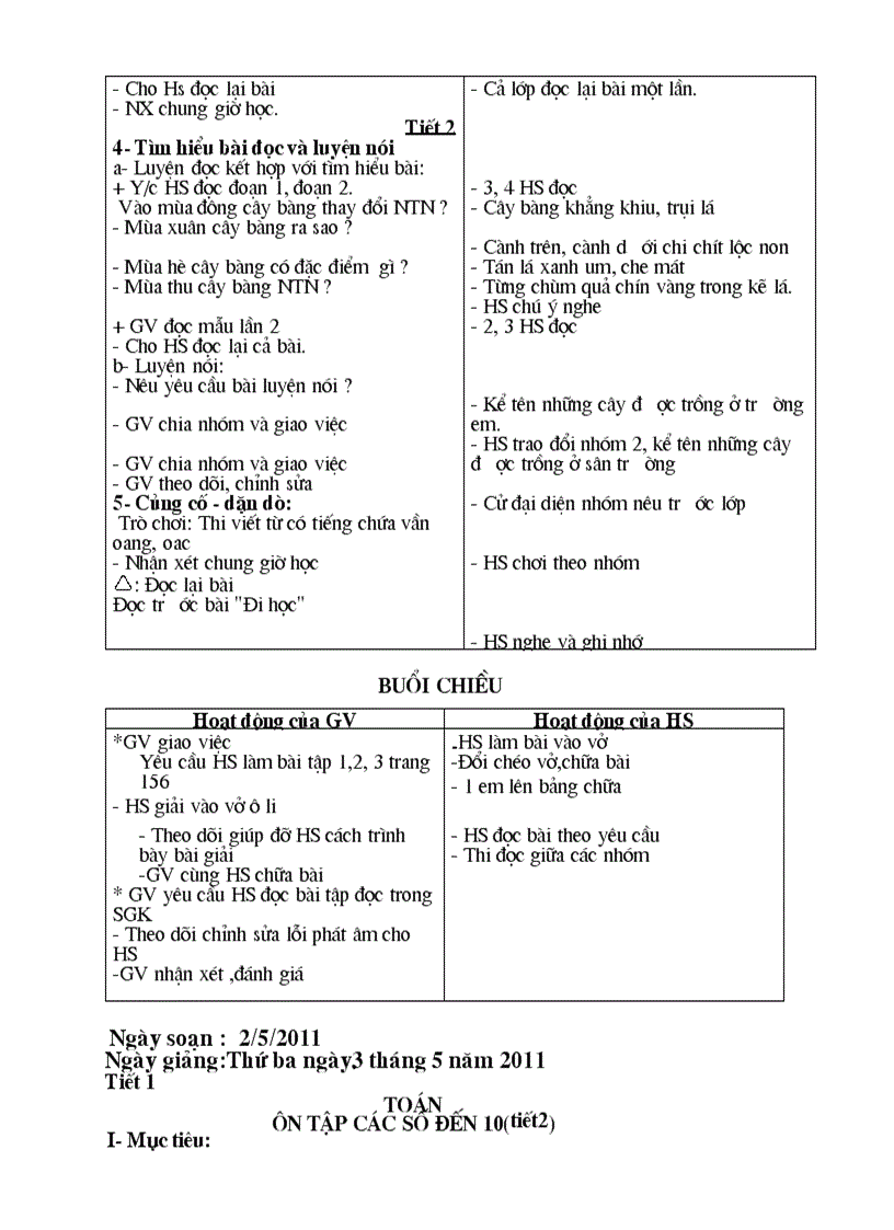 image for page Giao an lop 1c2 tuan 33