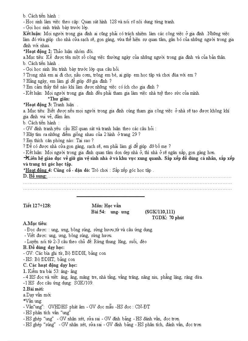 image for page Giáo án lớp 1 Tuần 13