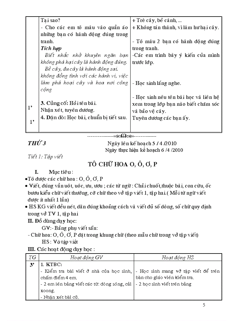 Giáo án lớp 1tuần 30 cktkn