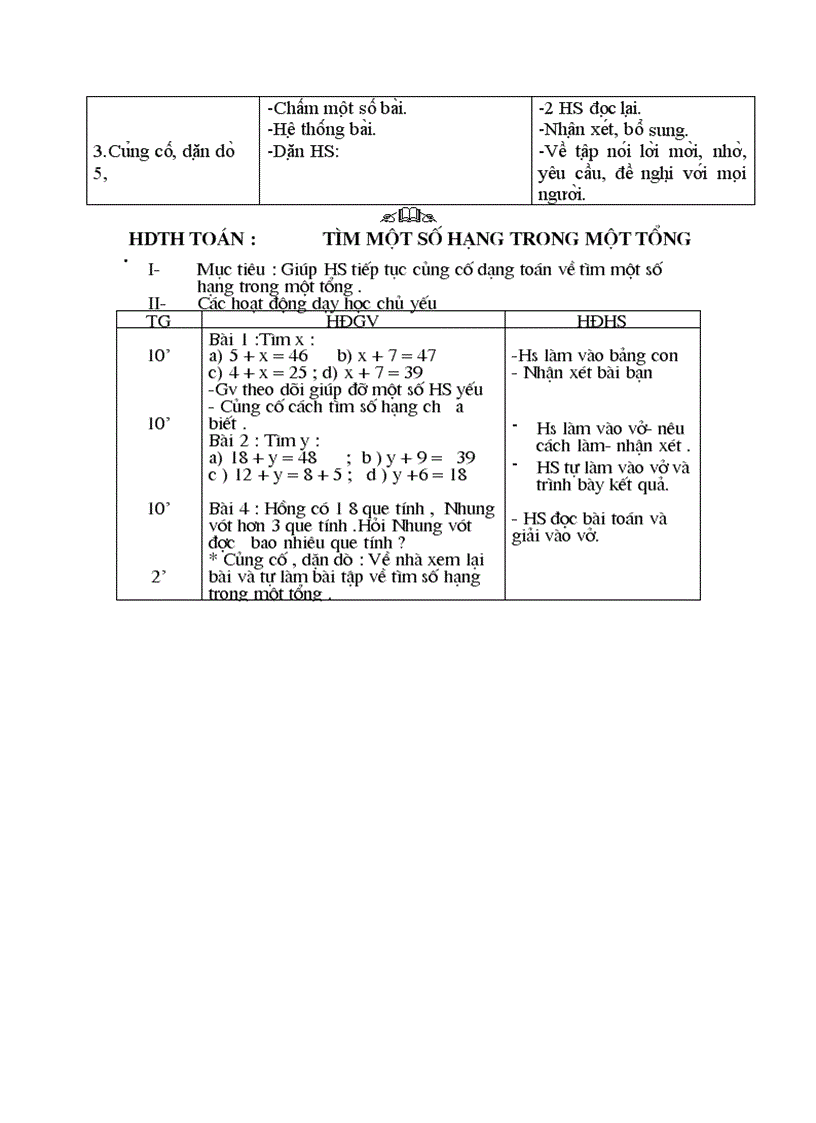 image for page Giao an lop 2 Hai buoi Tuan 9