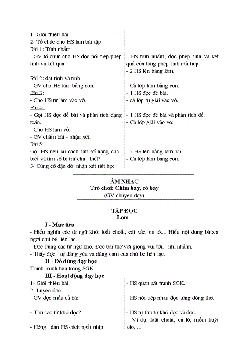 image for page Giao an lop 2 tuan 33