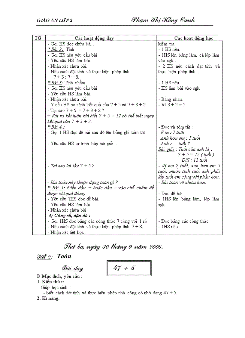 image for page Giáo án lớp 2 tuần 6 7 8 9 10