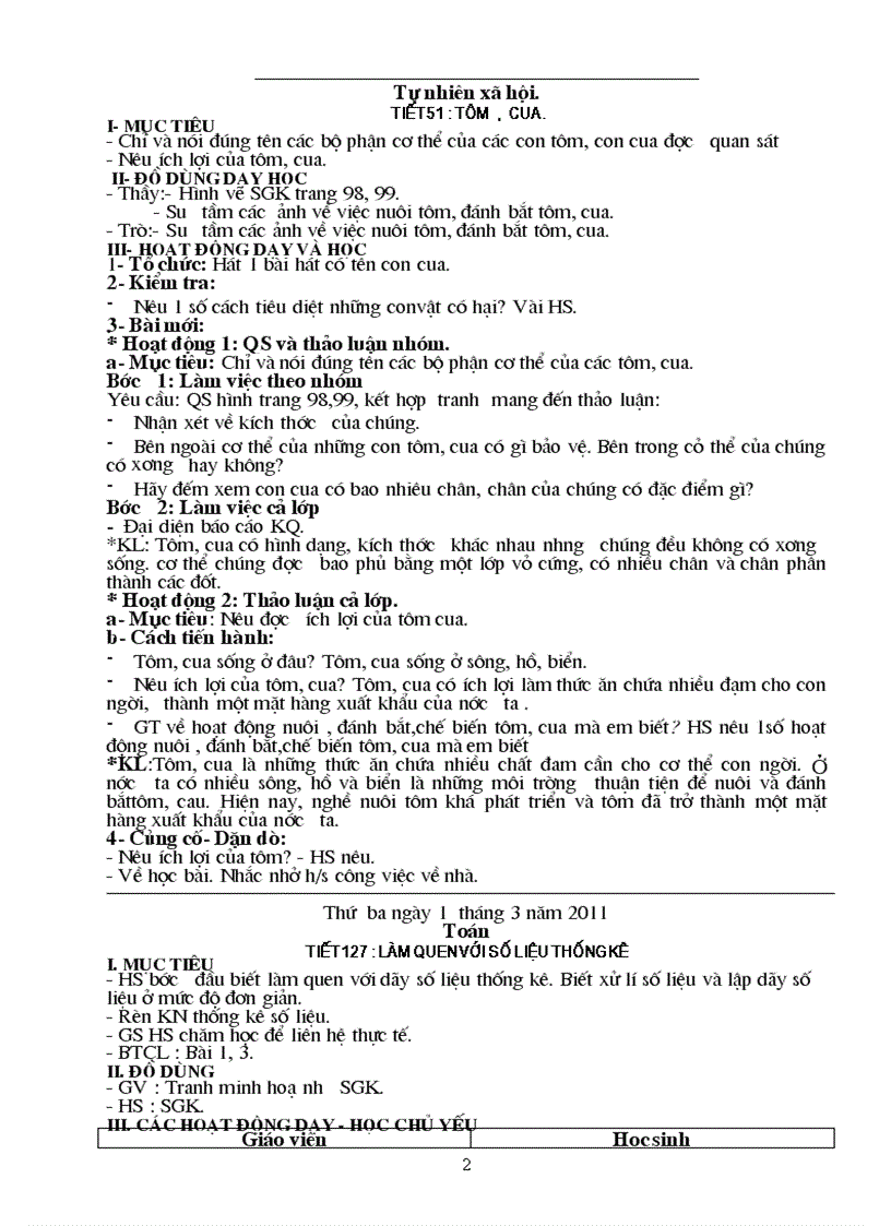 image for page Giáo án lớp 3 chọn TUẦN 26