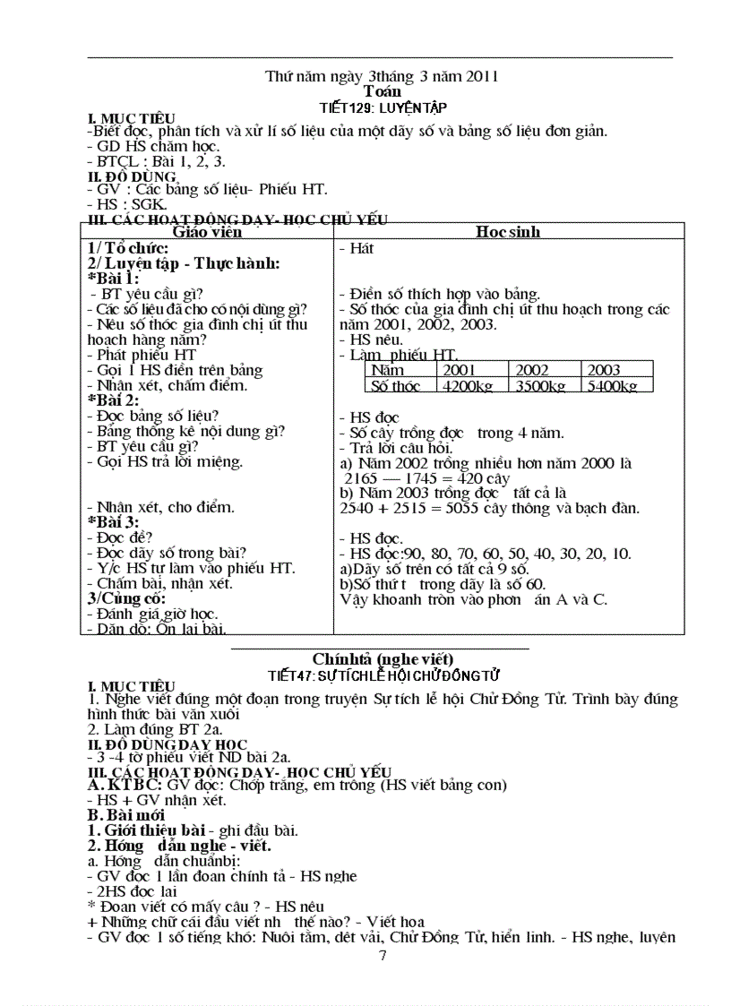 image for page Giáo án lớp 3 chọn TUẦN 26