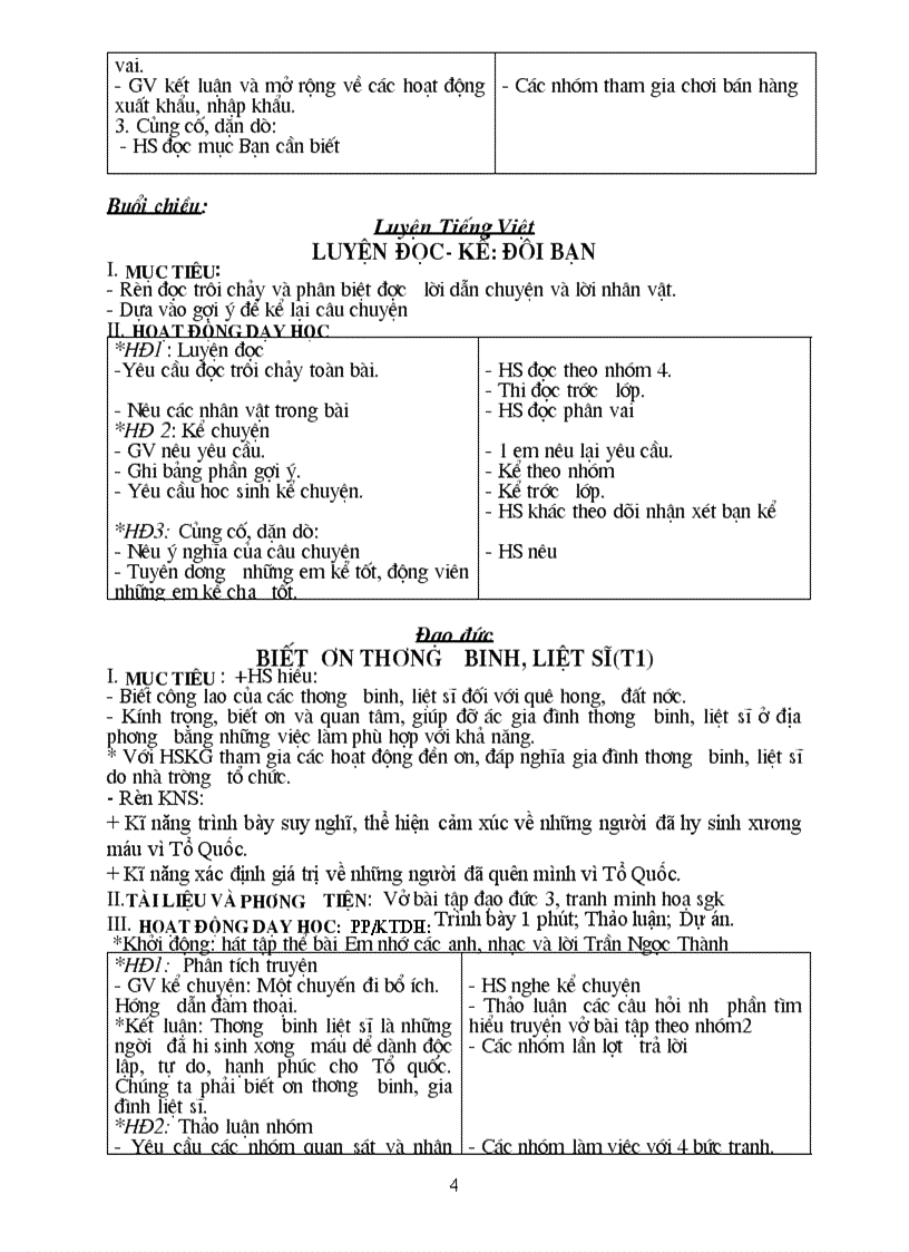 image for page Giáo án lớp 3 tuần 16