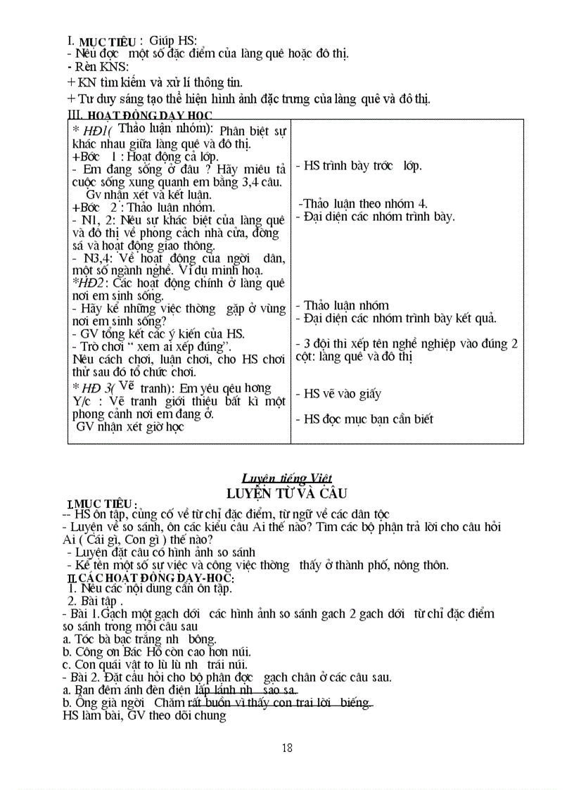 image for page Giáo án lớp 3 tuần 16