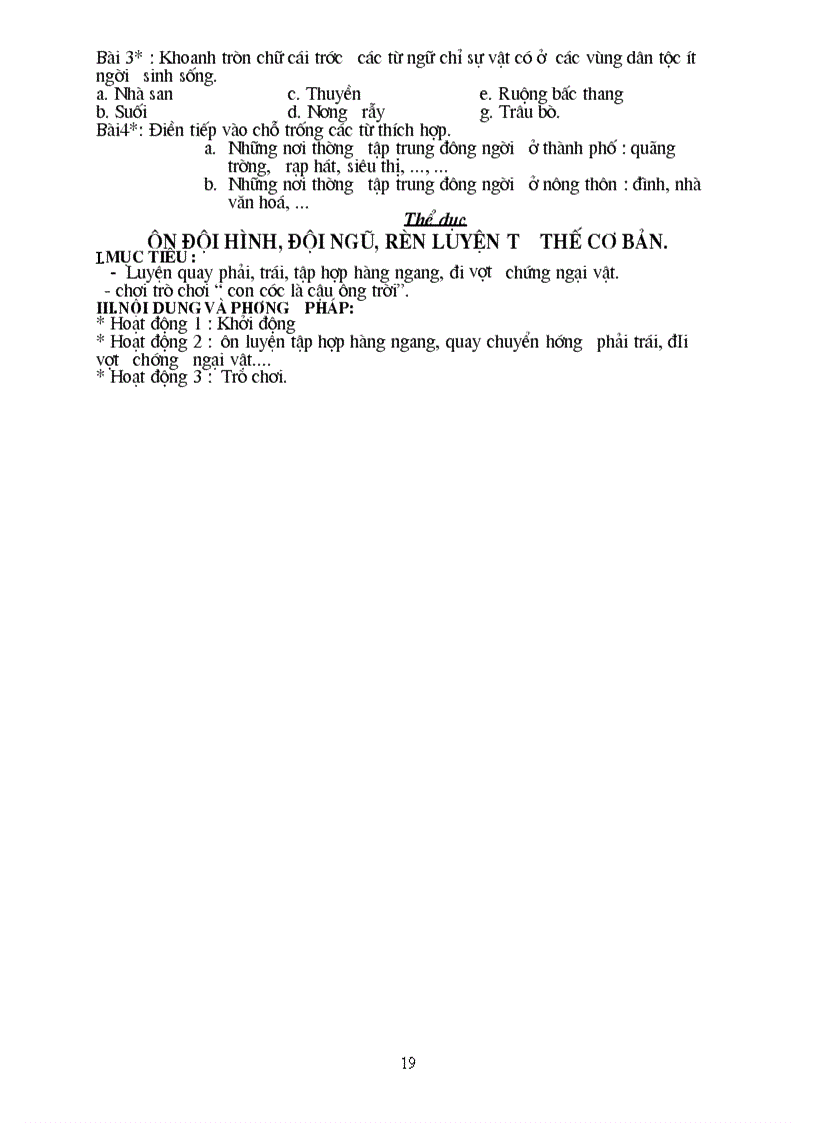 image for page Giáo án lớp 3 tuần 16