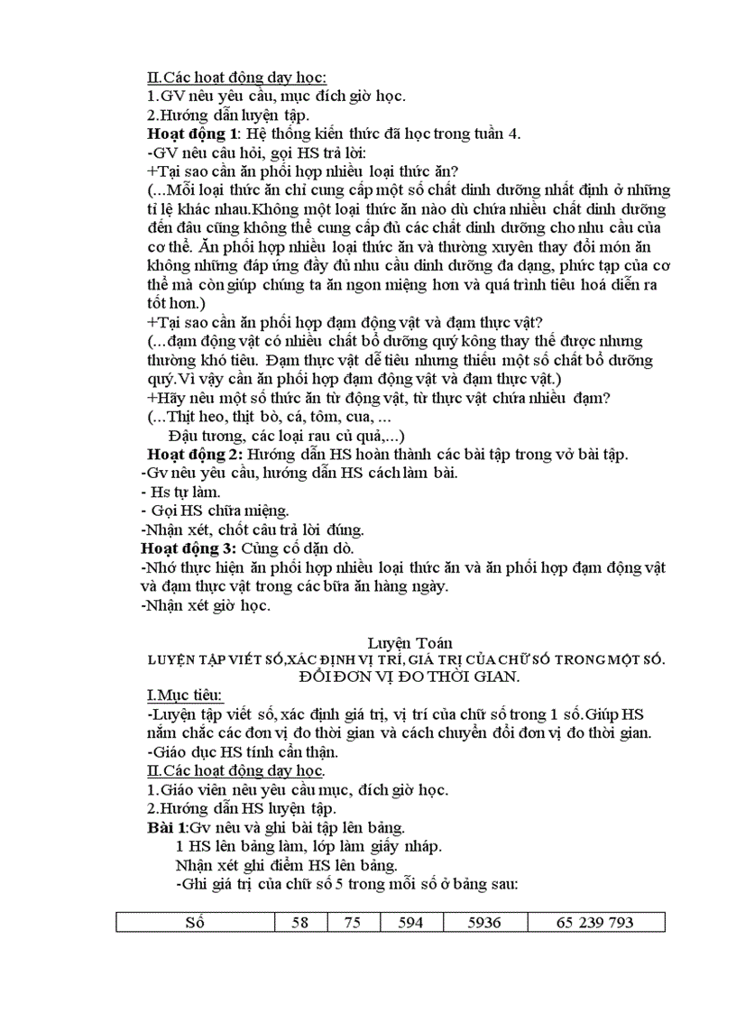 image for page Giáo án lớp 4 buổi chiều