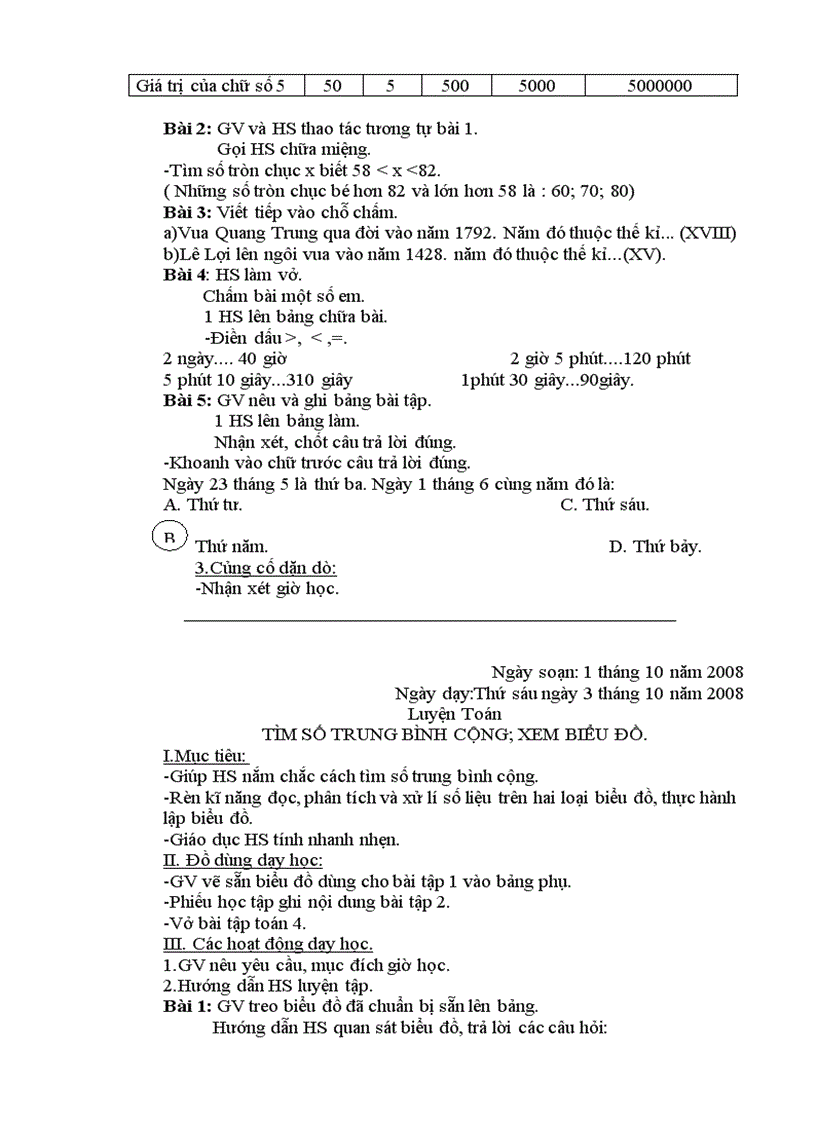 image for page Giáo án lớp 4 buổi chiều