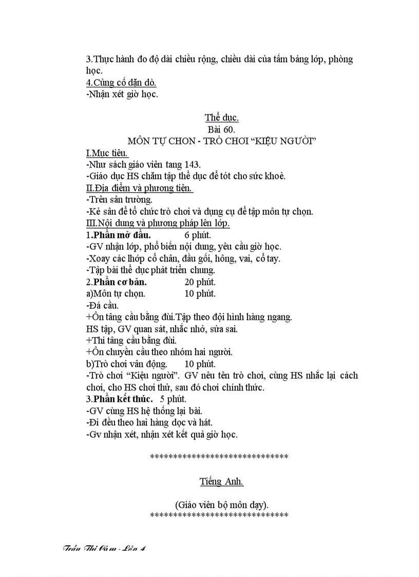 image for page Giáo án lớp 4 buổi chiều