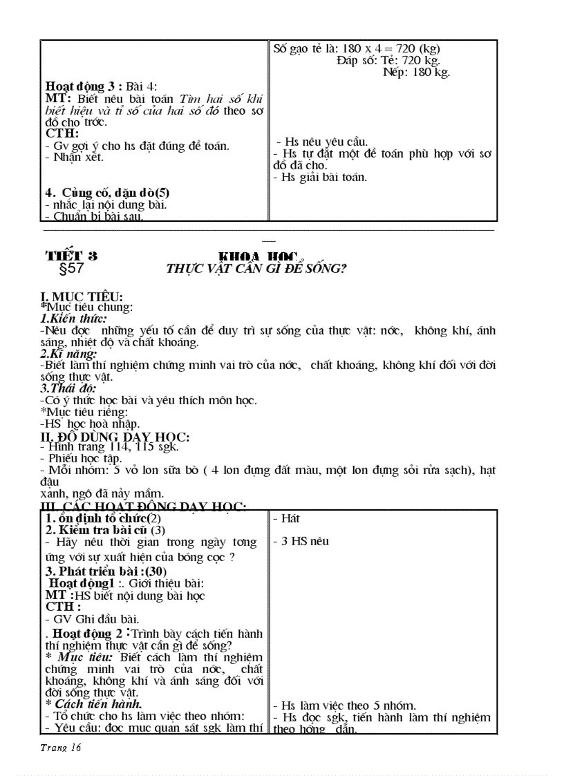 image for page Giáo án lớp 4 mới tuần 29