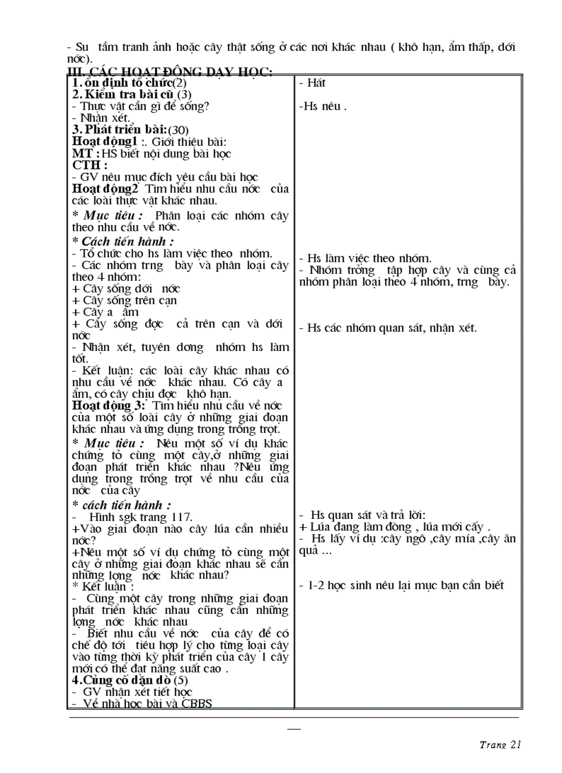 image for page Giáo án lớp 4 mới tuần 29