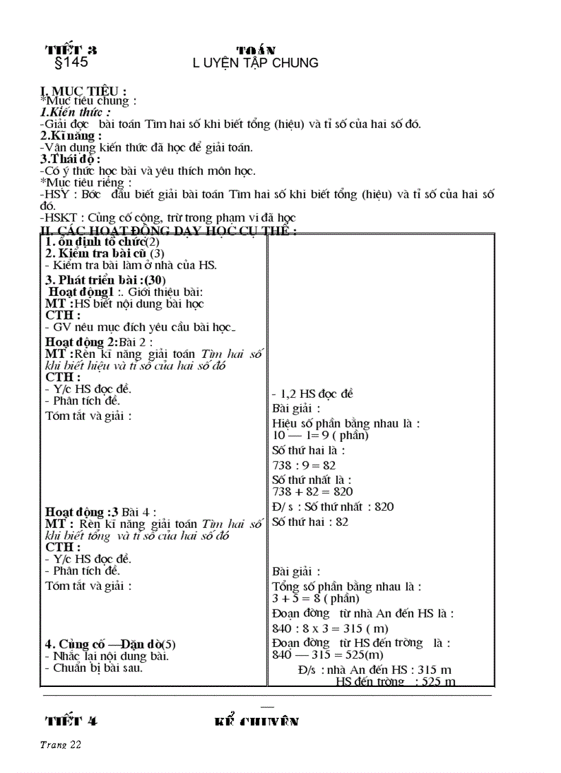 image for page Giáo án lớp 4 mới tuần 29