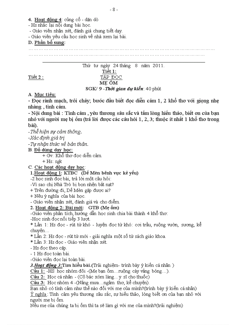 image for page Giao an lop 4 tuan 1