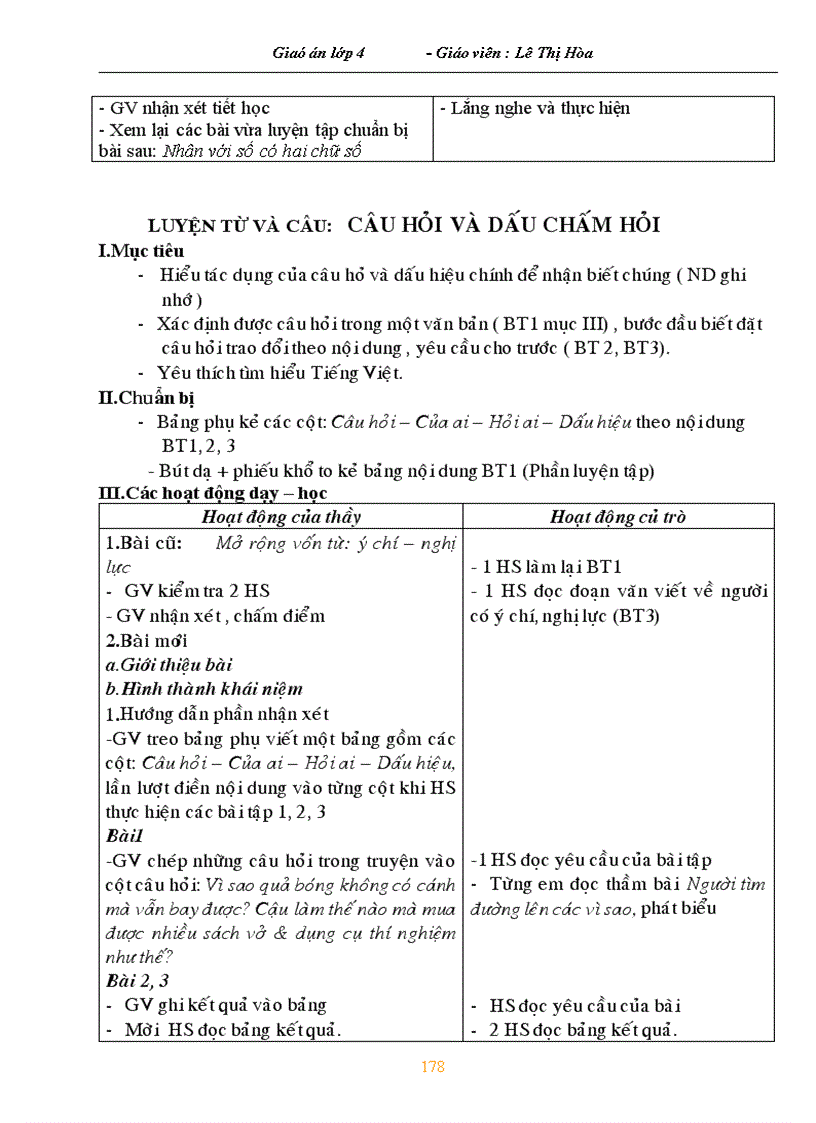 image for page Giáo án lớp 4 tuần 13 CKTKN
