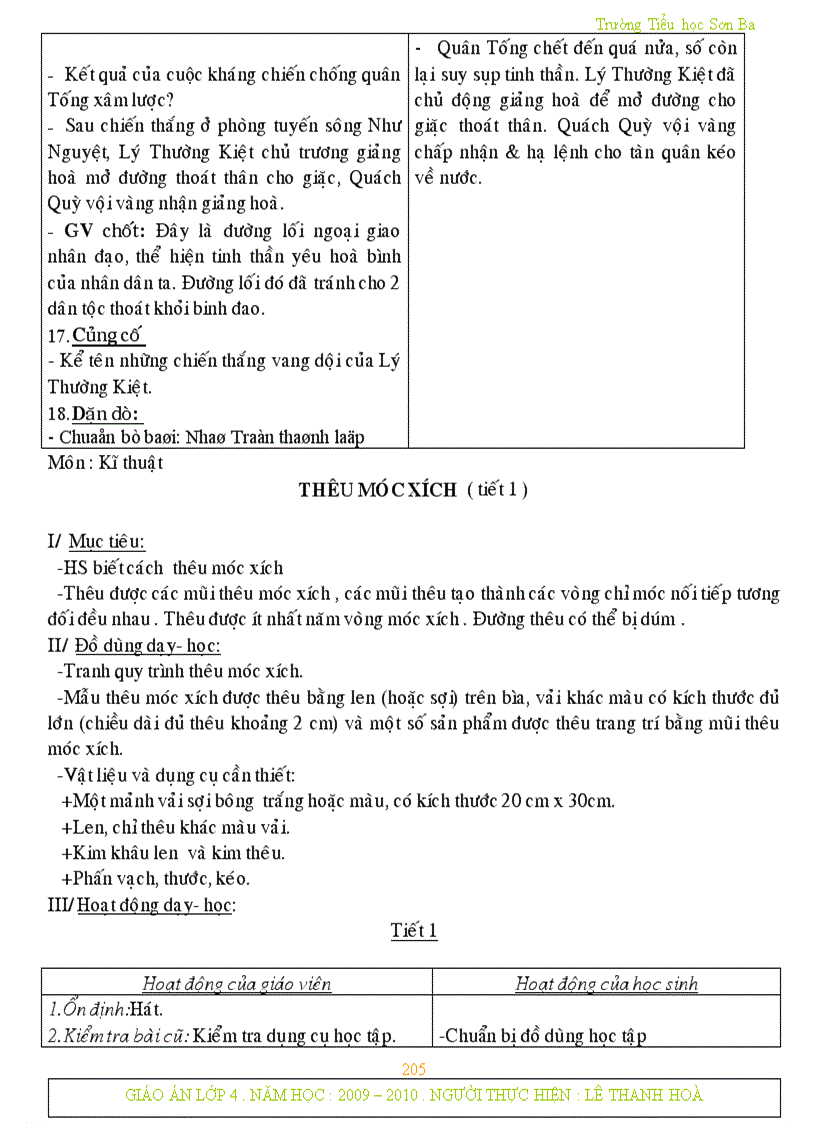 image for page Giáo án lớp 4 tuần 13 CKTKN