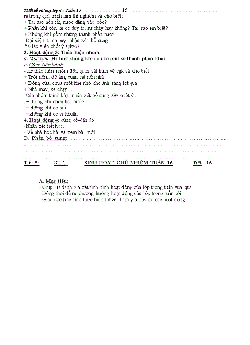 image for page Giáo án lớp 4 Tuần 16