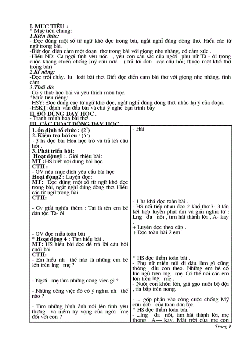 image for page Giáo án lớp 4 tuần 24