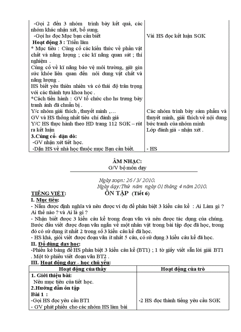 image for page Giáo án lớp 4 Tuần 28 CKTKN