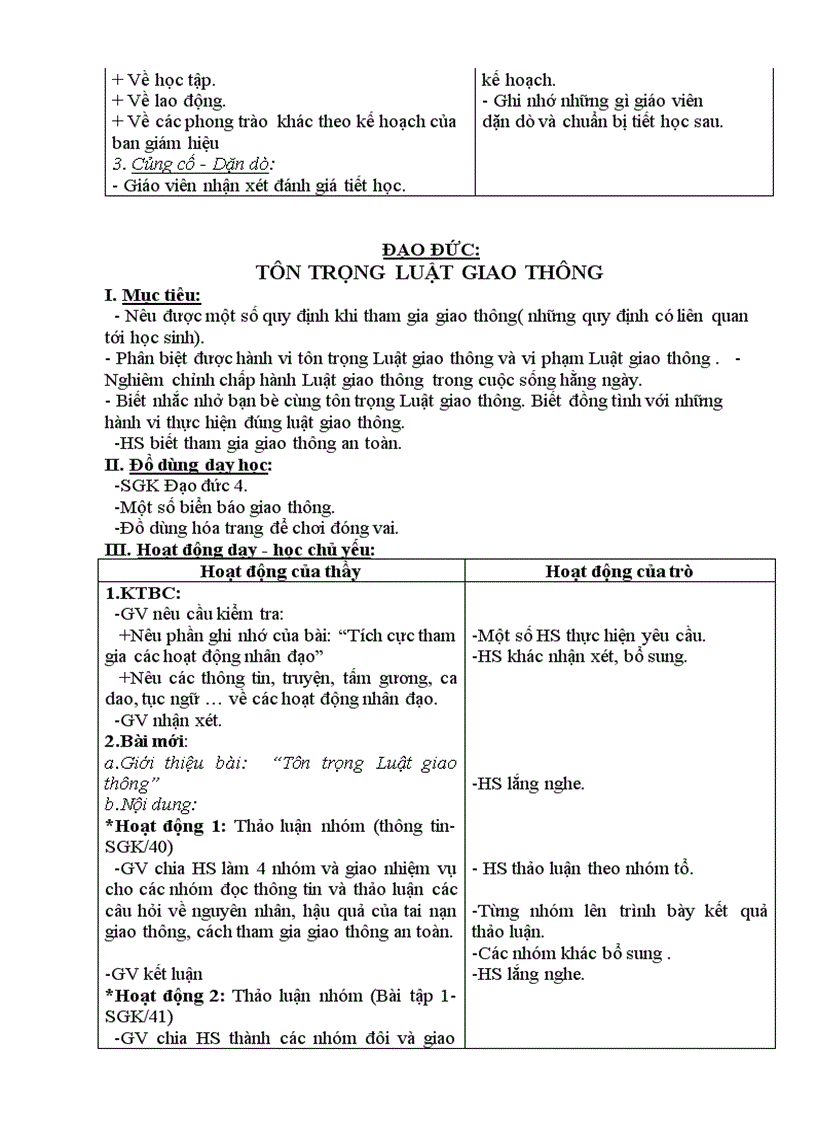 image for page Giáo án lớp 4 Tuần 28 CKTKN