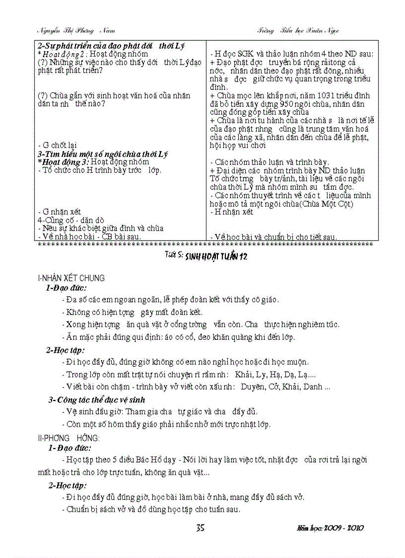 image for page Giao an lop 4 tuan12 Du cac mon chuan kien thuc theo chuong trinh moi