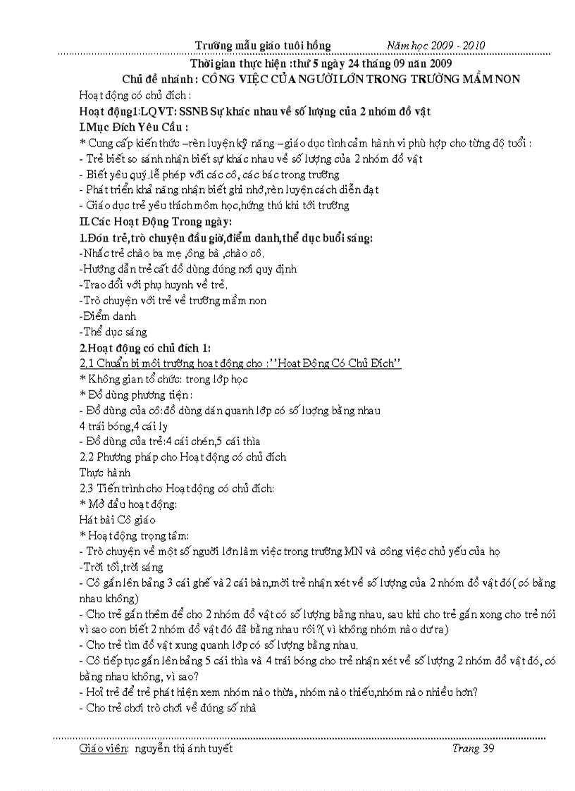 image for page Giao an lop 4t cd truong mam non