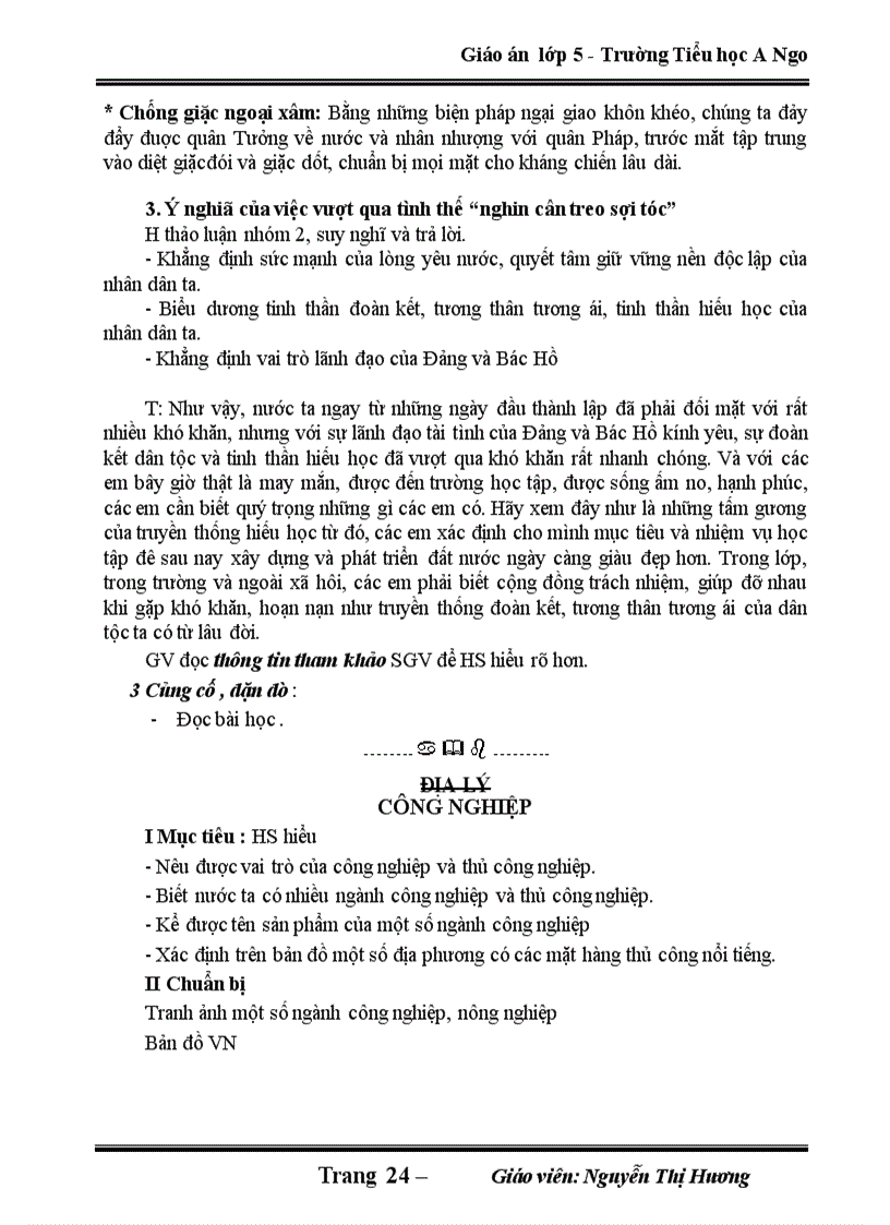 image for page Giao an lop 5 tuan 11