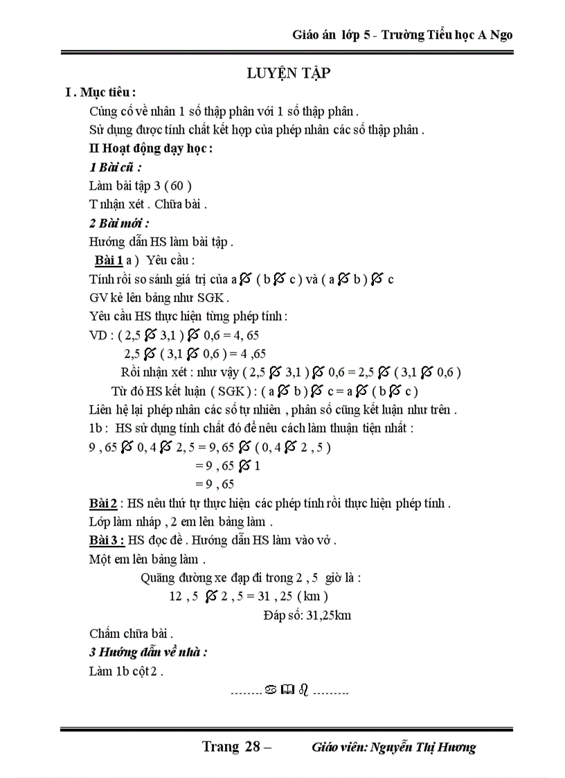 image for page Giao an lop 5 tuan 11