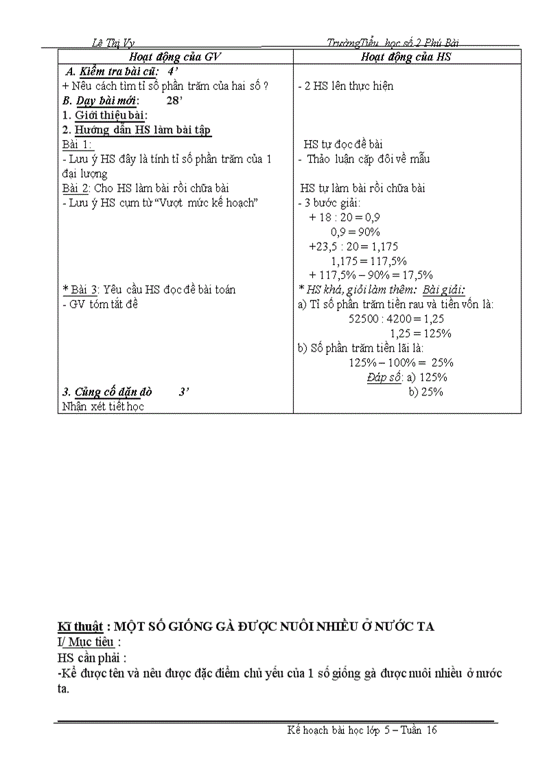 image for page Giáo án lớp 5 tuần 16