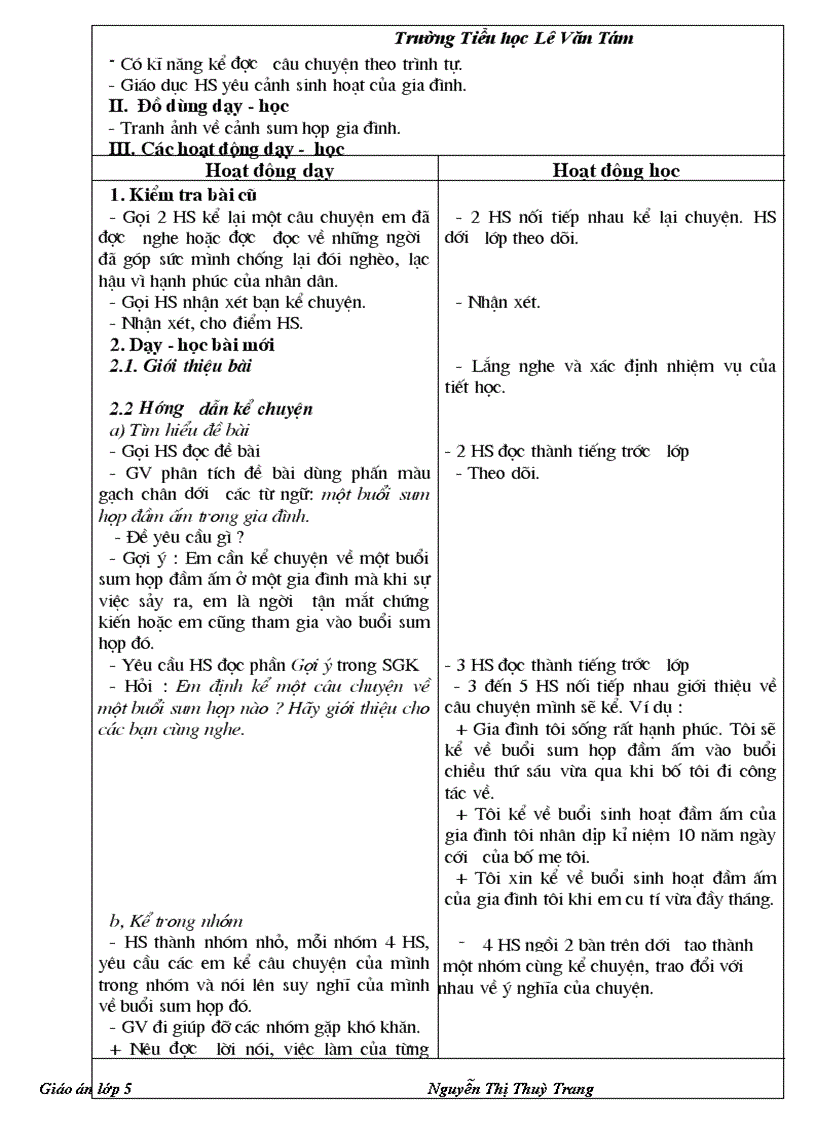 image for page Giáo án lớp 5 Tuần 16 CKTKN 1