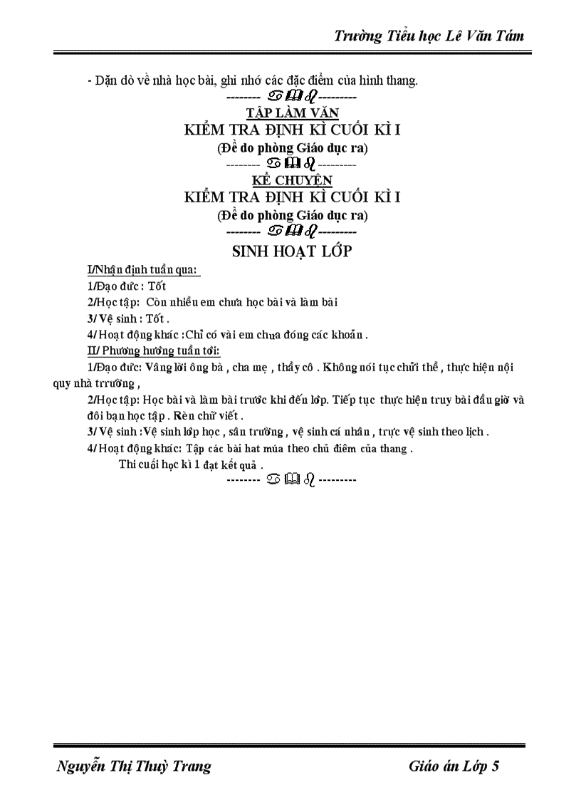 image for page Giáo án lớp 5 tuấn 18 cktkn