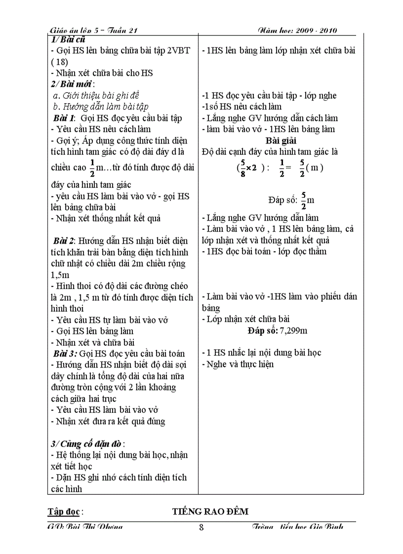 image for page Giáo án lớp 5 Tuần 21 CKTKN