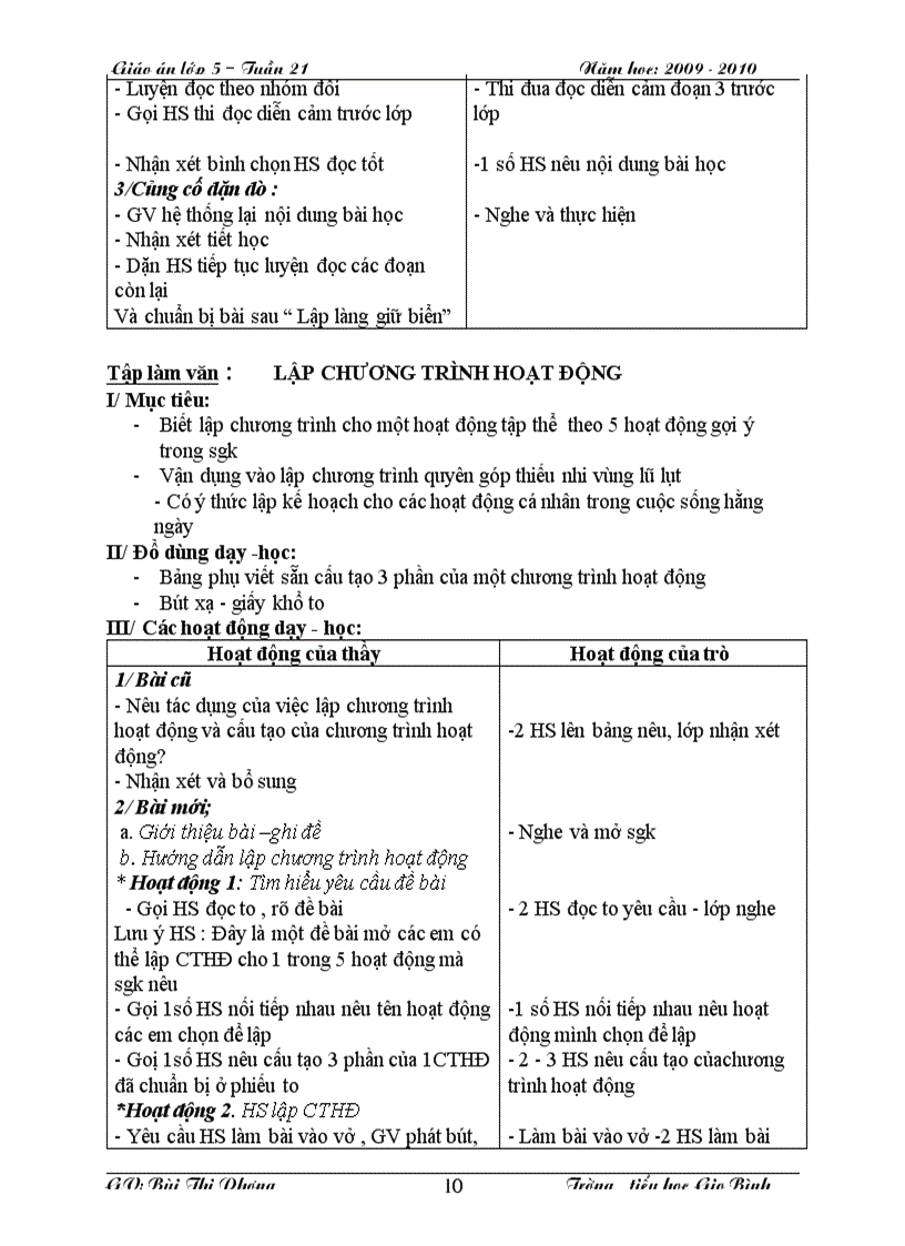 image for page Giáo án lớp 5 Tuần 21 CKTKN