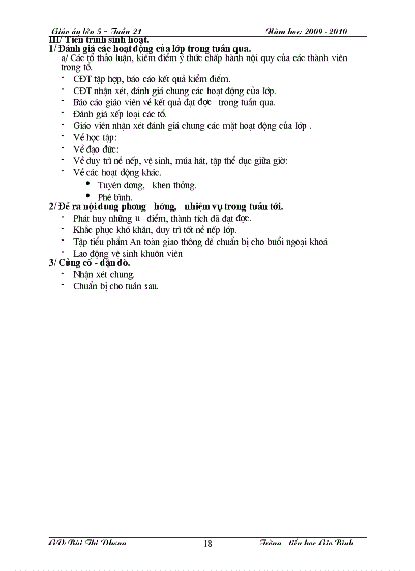 image for page Giáo án lớp 5 Tuần 21 CKTKN