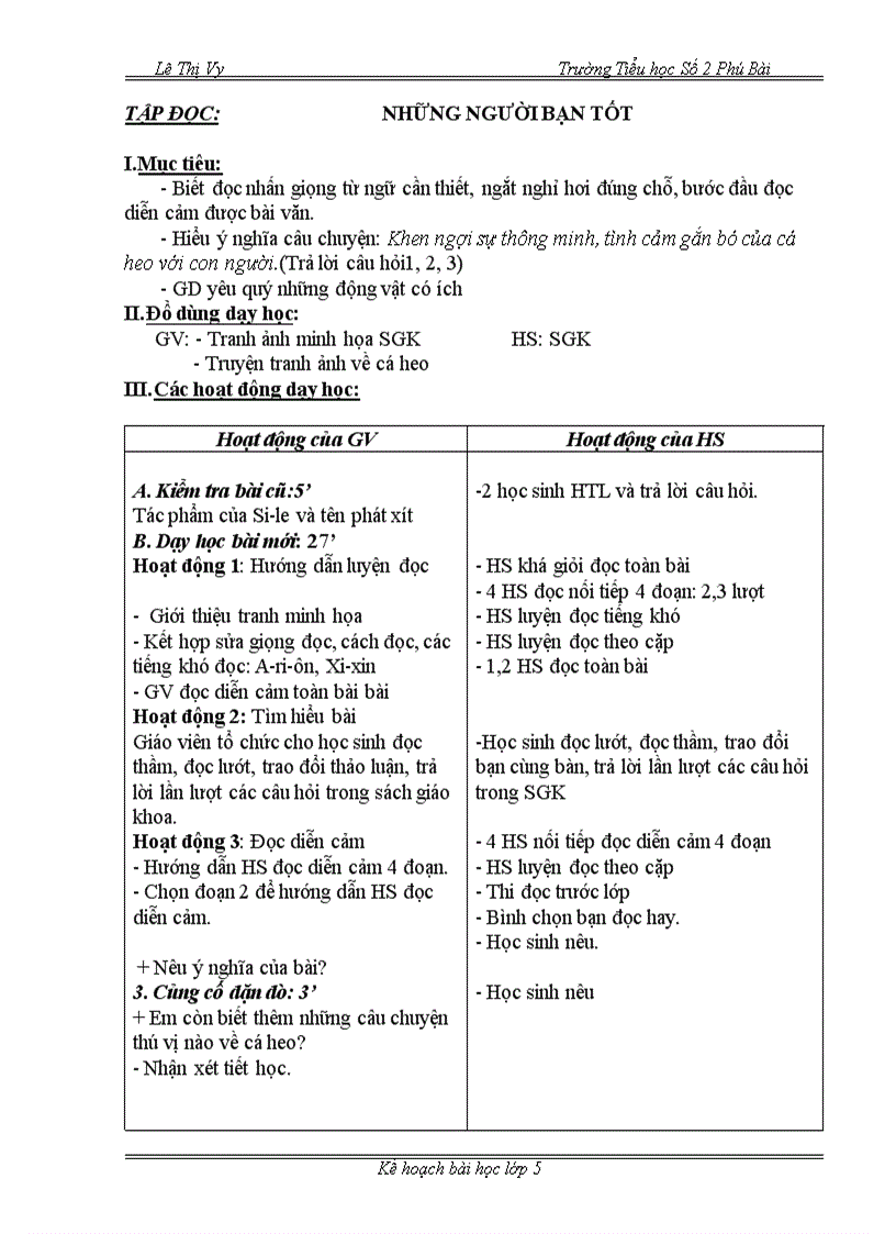 image for page Giáo án lớp 5 tuần 7
