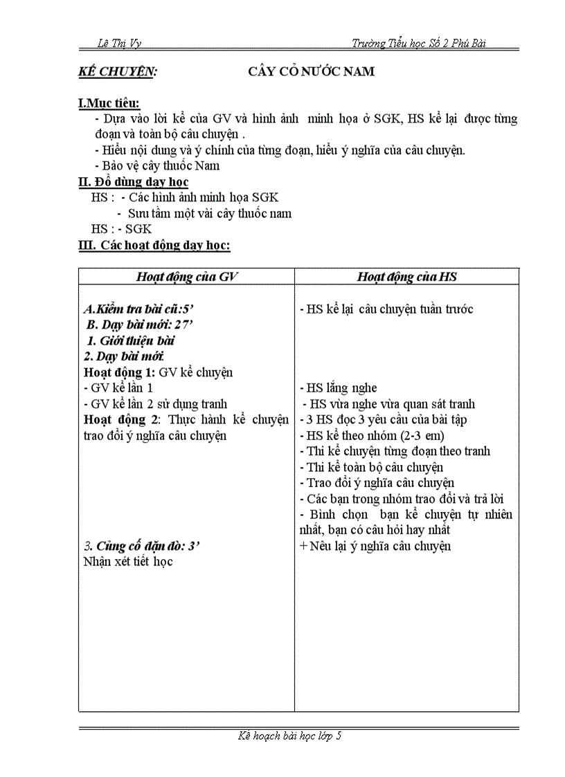 image for page Giáo án lớp 5 tuần 7