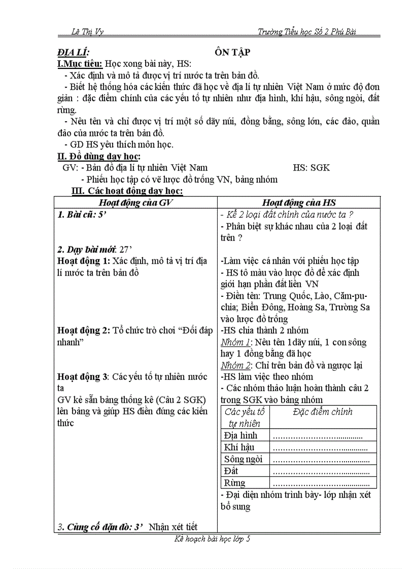 image for page Giáo án lớp 5 tuần 7