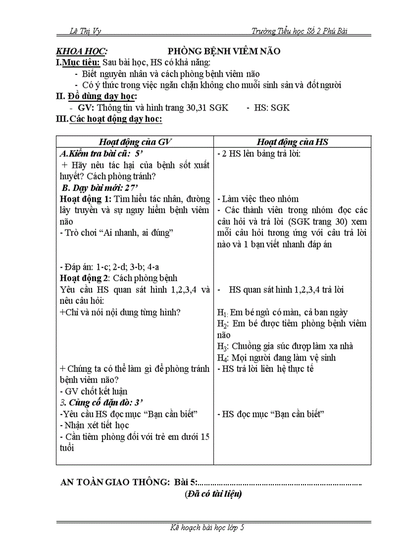 image for page Giáo án lớp 5 tuần 7
