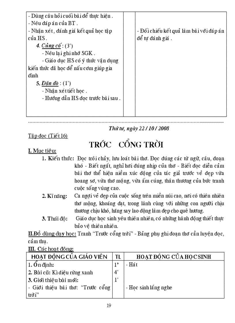 image for page Giáo án lớp 5 tuần 8 đủ các môn