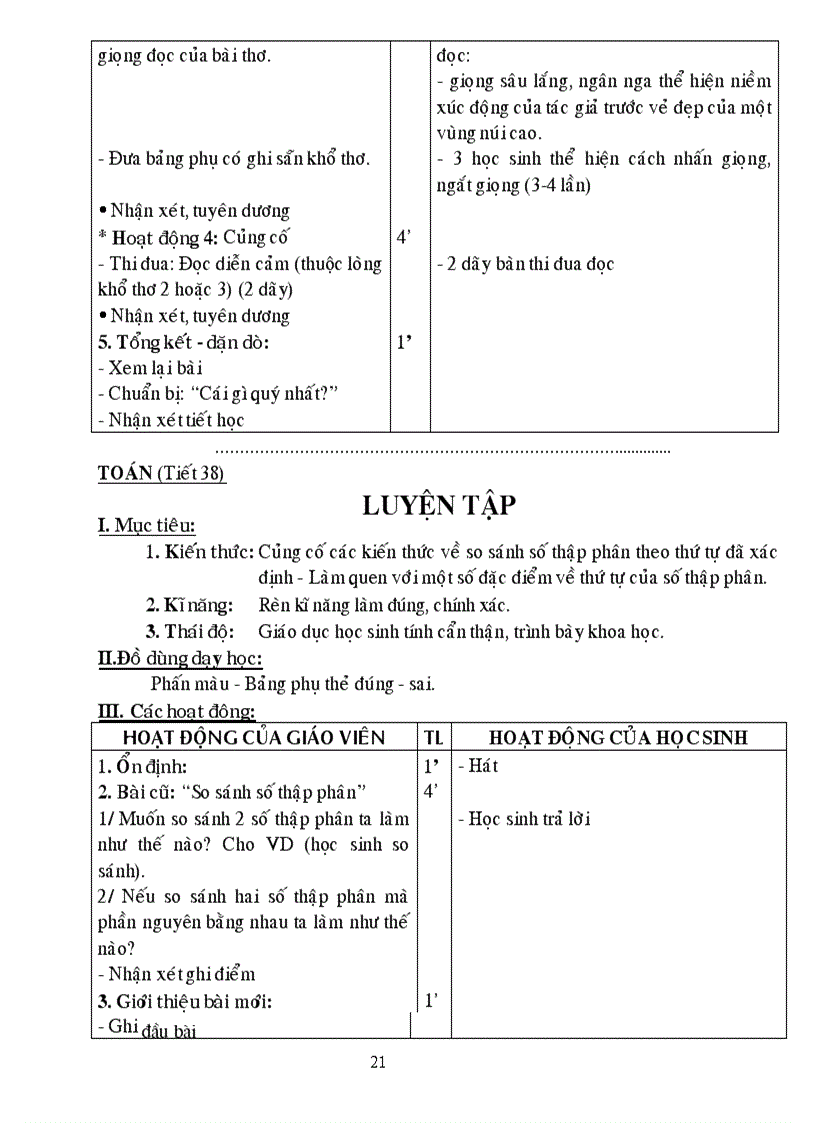 image for page Giáo án lớp 5 tuần 8 đủ các môn