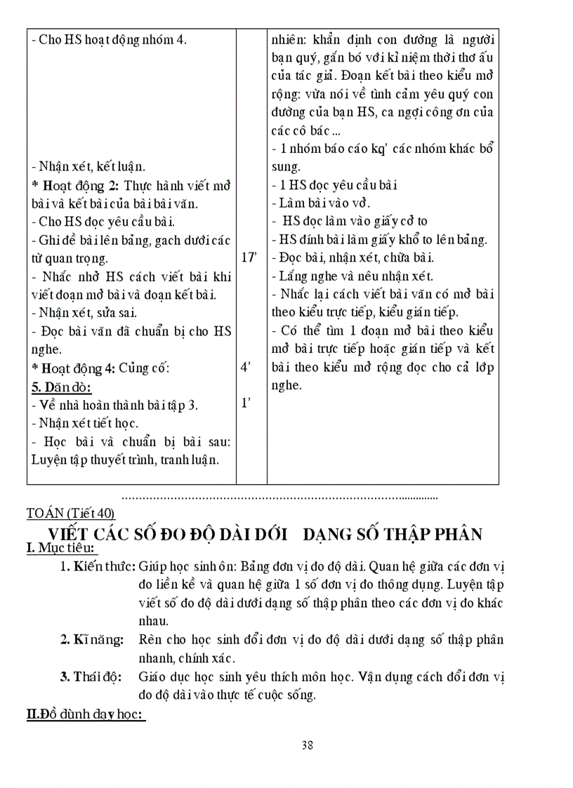 image for page Giáo án lớp 5 tuần 8 đủ các môn