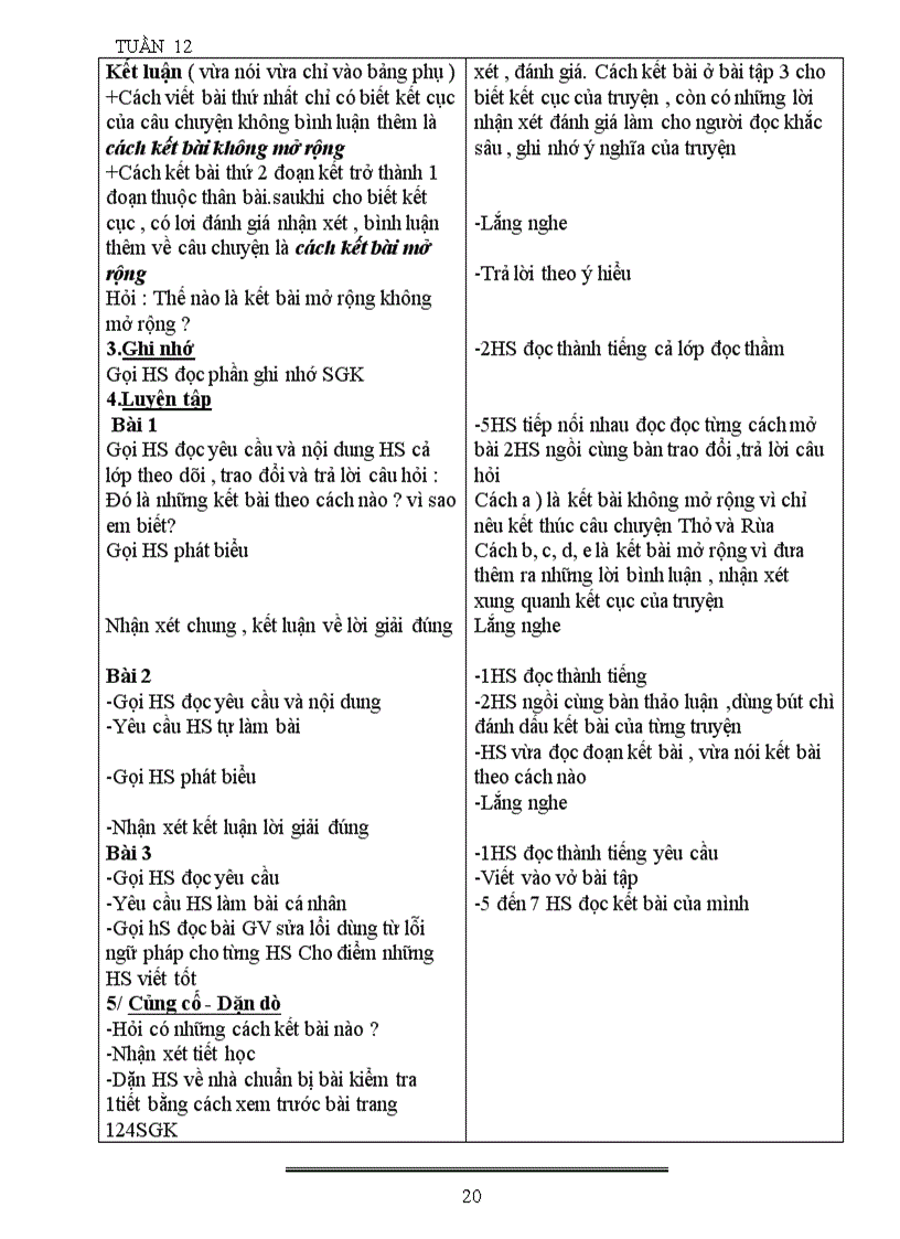 image for page Giáo án lớp4 tuần 12 chuẩn mới