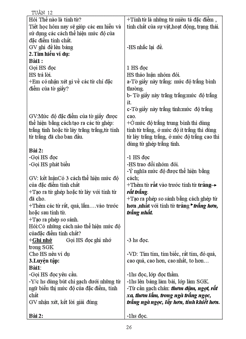 image for page Giáo án lớp4 tuần 12 chuẩn mới